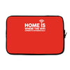 home is where the wifi funny Laptop sleeve