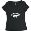 get to the point Women's Triblend Scoop T-shirt