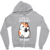 fat life Zipper Hoodie