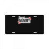 blessed mommy with flower white color License Plate