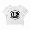 Funny 40th Birthday Crop Top