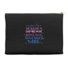 don't be jealous just because i'm a super cute november girl Accessory Pouches