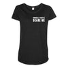 Normal People Scare Me Maternity Scoop Neck T-shirt