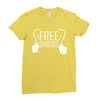 free shrugs Ladies Fitted T-Shirt