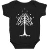 white tree of gondor Baby Bodysuit