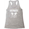 caution! jazz handsfunny jazz dance comic boogie camp trumpet Racerback Tank