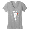 rose tuxedo t shirt Women's V-Neck T-Shirt