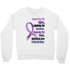 supporting the fighter, admiring the survivors, honoring the taken Crewneck Sweatshirt
