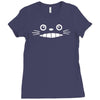 smiling face Ladies Fitted T-Shirt
