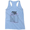 May Girl Facts Gemini Racerback Tank