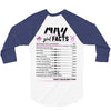 May Girl Facts Taurus 3/4 Sleeve Shirt
