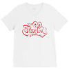 love red V-Neck Tee