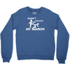 don't touch my simson  fun ddr motorrad tuning simi s51 50 fan Crewneck Sweatshirt