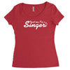 trust me, i'm a singer   gift for musician idol song musical voice tee Women's Triblend Scoop T-shirt
