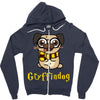 gryffindog pug Zipper Hoodie