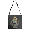 summer skull Adjustable Strap Totes