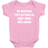 be fearless Baby Bodysuit