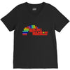 racing rainbow V-Neck Tee