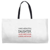 beautiful daughter Weekender Totes