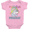 unicorns are born in february cute unicorn Baby Bodysuit