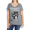 anxious cat Ladies Curvy T-Shirt