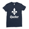 quebec canada Ladies Fitted T-Shirt