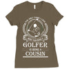 Golfer Cousin Ladies Fitted T-Shirt