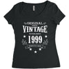 original parts vintage established 1999 perfectly aged Women's Triblend Scoop T-shirt
