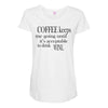 coffee keeps me going Maternity Scoop Neck T-shirt