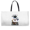 who loves miniatur schnauzer Weekender Totes