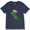 christmas dinosaur V-Neck Tee