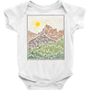 mountain line Baby Onesie