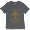 anchored faith V-Neck Tee