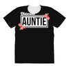 blessed aunitie with flower white color All Over Women's T-shirt