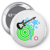 guitar retro music Pin-back button