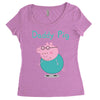 peppa pig  daddy pig Women's Triblend Scoop T-shirt