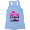Queens Are Born in January Racerback Tank