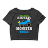 monster truck shirt for boys toddlers Crop Top