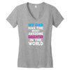 My Dad Has Awesome Daughter Women's V-Neck T-Shirt