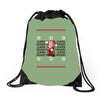 ugly super mario christmas Drawstring Bags
