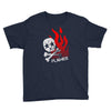 skull &amp; flames Youth Tee