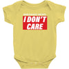 Breaking News i Don't Care Baby Bodysuit