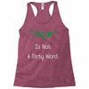 not a dirty word Racerback Tank