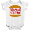 royale with cheese Baby Onesie