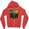 plastic debris Zipper Hoodie