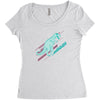 ask me about dinosaurs Women's Triblend Scoop T-shirt