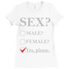 Sex Yes Please Ladies Fitted T-Shirt