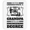 Never Underestimate A Grandpa With An Engineering Degree Mousepad