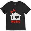new i love house V-Neck Tee