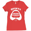 jaws inspired movie Ladies Fitted T-Shirt